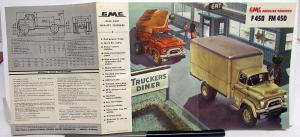 1955 GMC F 450 & FM 450 Gas Powered Truck Sales Brochure Folder Original