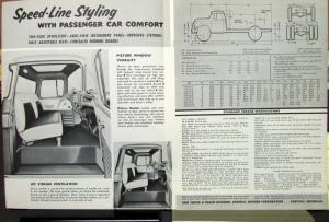 1955 GMC 300 300 8 M300 M300 8 Gasoline Truck Sales Brochure Folder Original