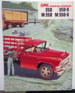 1955 GMC 350 350 8 M 350 M 350 8 Gasoline Truck Sales Brochure Folder Original