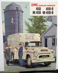 1955 GMC 410 410 8 M 410 M 410 8 Gas Truck Sales Brochure Folder Original