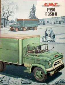 1956 GMC F 350 & F 350 8 Truck Series Sales Brochure Folder Original