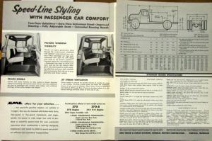 1956 GMC 370 & 370 8 Series Truck Sales Brochure Folder Original