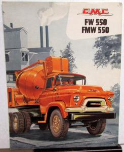 1956 GMC 550 FW & FMW Truck Series Sales Brochure Folder Original