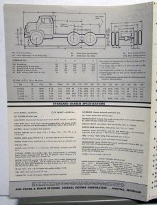 1956 GMC 550 FW & FMW Truck Series Sales Brochure Folder Original