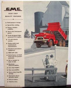 1956 GMC 550 FW & FMW Truck Series Sales Brochure Folder Original