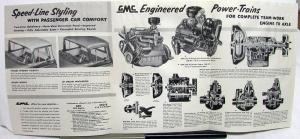 1956 GMC 450 & 450 8 Series Truck Sales Brochure Folder Original