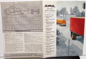 1956 GMC 450 & 450 8 Series Truck Sales Brochure Folder Original