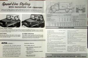 1956 GMC 550 F Truck Series Sales Brochure Folder Original