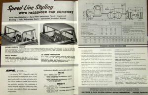 1956 GMC 550 W & MW Series Truck Sales Brochure Folder Original