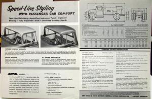 1956 GMC Truck  600 Series Sales Brochure Folder Original