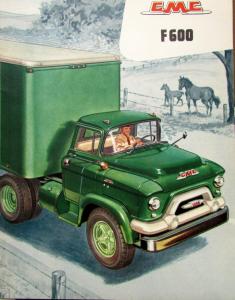 1956 GMC 600 F Truck Series Sales Brochure Folder Original