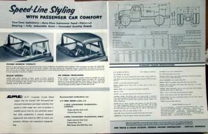 1956 GMC D 630 Series Truck  Sales Brochure Folder Original