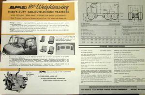 1957 GMC Truck Air Suspension DFRW 860 Series Orig Color Sales Brochure Folder