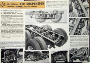 1957 GMC Truck Air Suspension DFRW 860 Series Orig Color Sales Brochure Folder