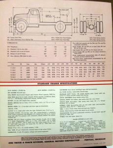 1958 GMC 630 D Truck Series Data Sheet Sales Brochure Original