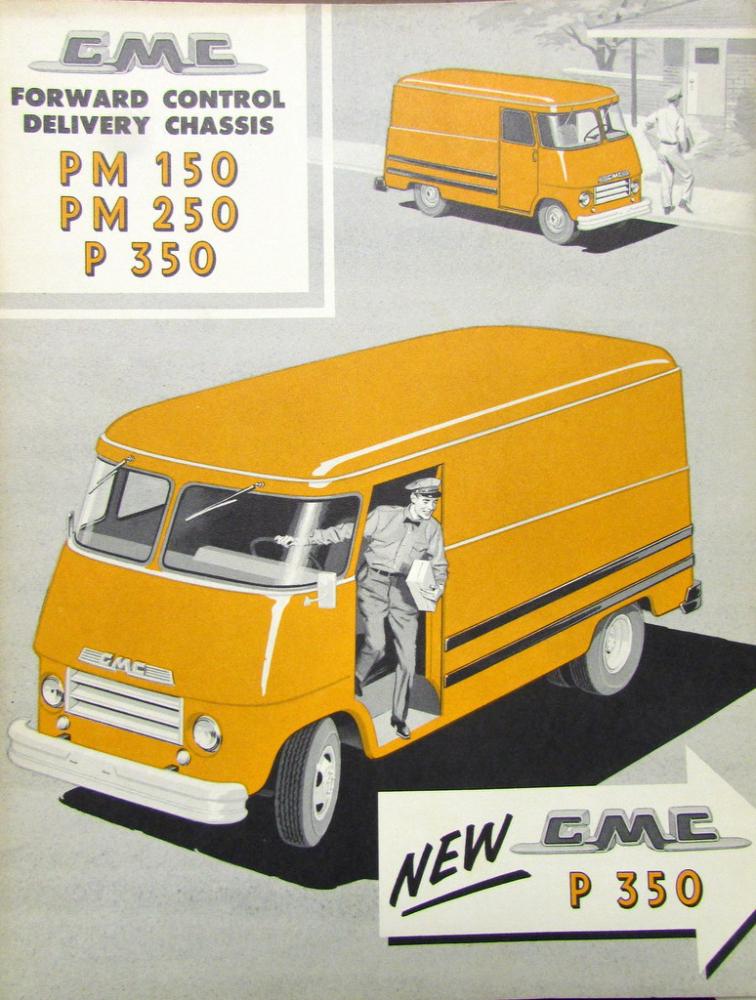 1958 GMC Truck Fwd Control Del PM 150 & 250 & P 350 Series Sales Brochure Folder