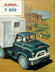 1958 GMC 600 Truck F Series Color Sales Brochure Folder Original