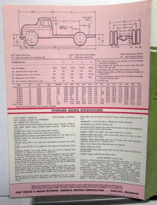 1958 GMC 370 & 370 8 Truck Series Color Sales Brochure Folder Original