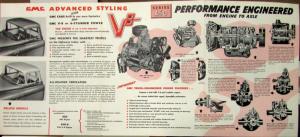 1958 GMC 450 & 450 8 Truck Series Color Sales Brochure Folder Original