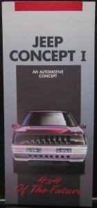 1990 Jeep Experimental Concept I Color Sales Brochure Folder Original