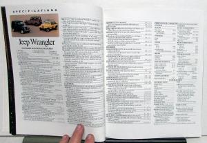 1990 Jeep Book Sales Brochure Wrangler Cherokee Wagoneer Comanche Pickup Orig Lg