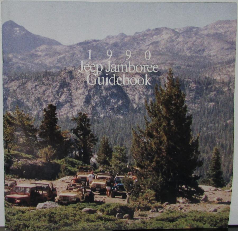 1990 Jeep Jamboree Guidebook Sales Brochure Original Event Schedule