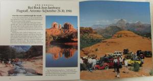1990 Jeep Jamboree Guidebook Sales Brochure Original Event Schedule