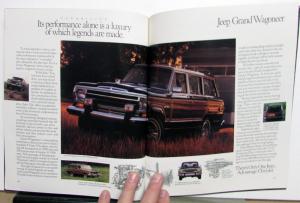 1991 Jeep Book Sales Brochure Wrangler Cherokee Grand Wagoneer Comanche Pickup