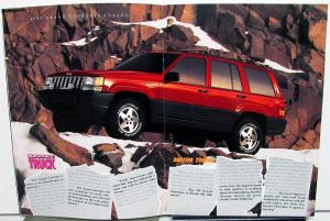 1993 Jeep Grand Cherokee Road & Track Car & Driver Original Color Sales Brochure