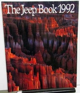 1992 Jeep Book Sales Brochure Wrangler Cherokee Comanche Pickup Original