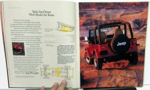 1992 Jeep Book Sales Brochure Wrangler Cherokee Comanche Pickup Original