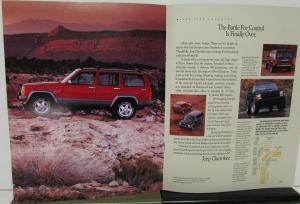 1992 Jeep Sales Brochure Wrangler Cherokee Comanche Pickup Original Condensed