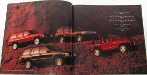 1993 Jeep Book Sales Brochure Original Wagoneer Cherokee Wrangler XL