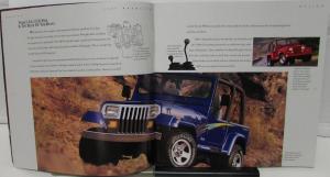 1993 Jeep Book Sales Brochure Original Wagoneer Cherokee Wrangler XL