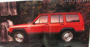 1993 Jeep Book Sales Brochure Original Wagoneer Cherokee Wrangler XL