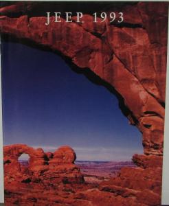 1993 Jeep Sales Brochure Original Condensed Grand Cherokee & Wagoneer & Wrangler