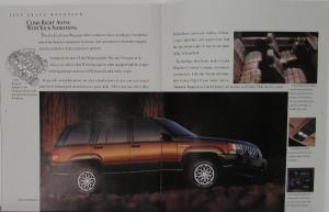 1993 Jeep Sales Brochure Original Condensed Grand Cherokee & Wagoneer & Wrangler