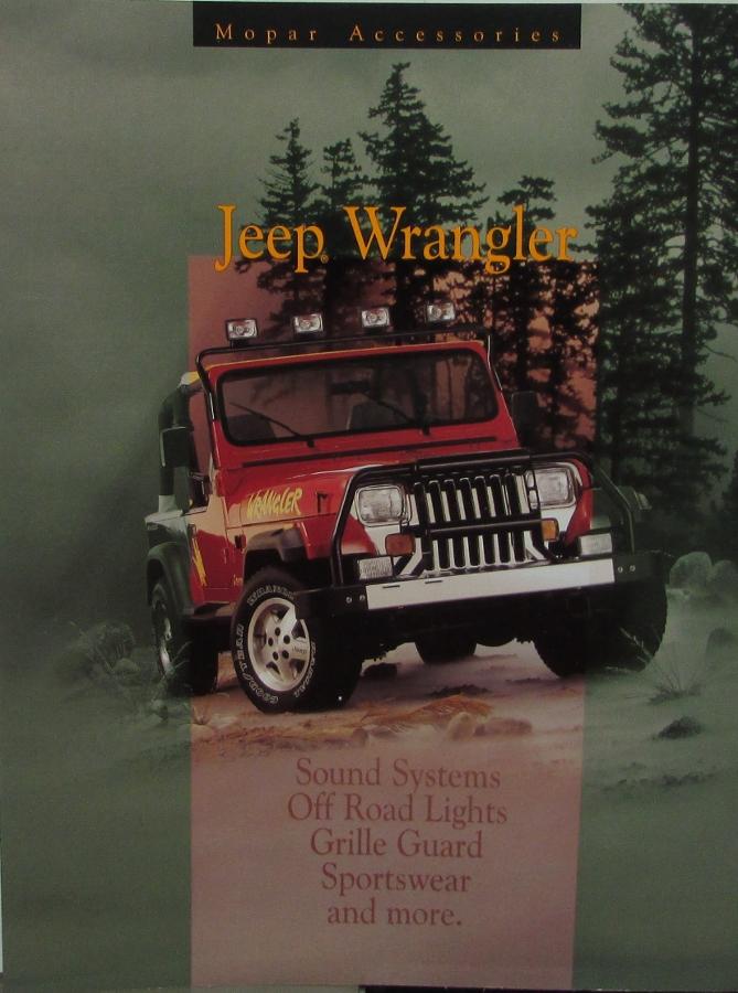 Original 2004 Jeep Wrangler Accessories By Mopar Sales Brochure 04 