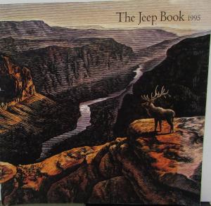 1995 Jeep Book Wrangler Cherokee & Grand Cherokee Color Sales Brochure Cat XL