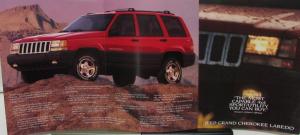 1996 Jeep Grand Cherokee Color Sales Brochure Folder Original Magazine Reviews