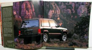 1996 Jeep Book Wrangler Cherokee & Grand Cherokee Color Sales Brochure XL Cat