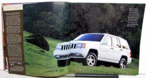 1996 Jeep Book Wrangler Cherokee & Grand Cherokee Color Sales Brochure XL Cat