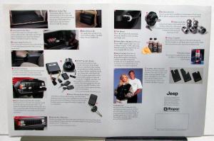 1996 Jeep Cherokee MOPAR Accessories Sales Brochure Catalog Original