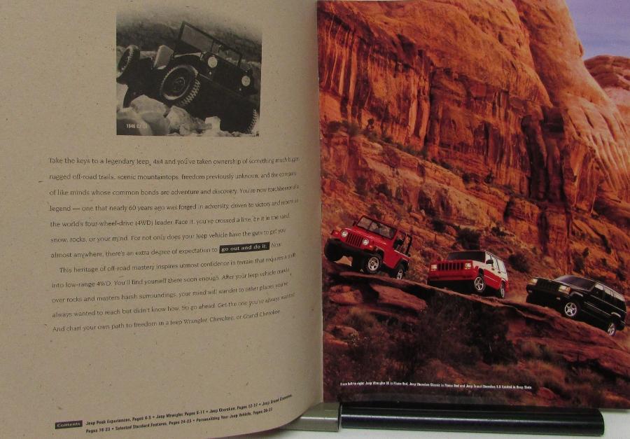 1998 Jeep Wrangler Cherokee & Grand Cherokee Color Sales ...