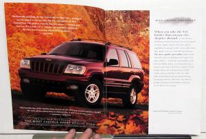 1999 Jeep Wrangler Cherokee & Grand Cherokee Color Sales Brochure