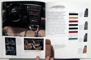1999 Jeep Wrangler Cherokee & Grand Cherokee Color Sales Brochure