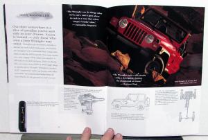 1999 Jeep Wrangler Cherokee & Grand Cherokee Color Sales Brochure