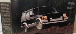 1996 Jeep Color Sales Brochure Cherokee & Grand Cherokee