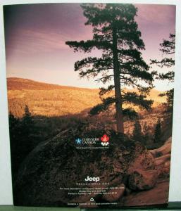 1997 Jeep TJ SE Sport Sahara Color Sales Brochure Original CANADIAN Market