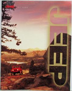 1998 Jeep TJ SE Sport Sahara Color Sales Brochure CANADIAN Market